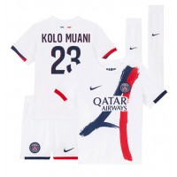 Maglie da calcio Paris Saint-Germain Randal Kolo Muani #23 Seconda Maglia Bambino 2024-25 Manica Corta (+ Pantaloni corti)